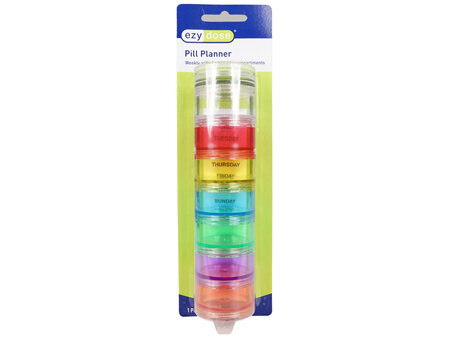 Ezy Dose Pill Planner Weekly With Detachable Compartments