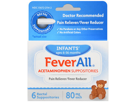 FeverAll Acetaminophen Suppositories