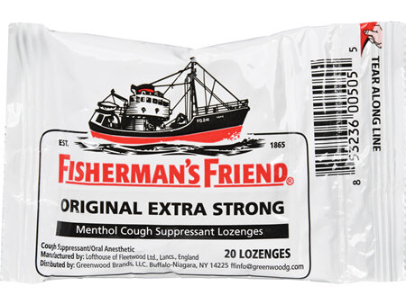 Fisherman's Friend Menthol Cough Suppressant Lozenges Original Extra Strong