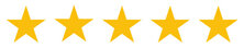 Five gold stars