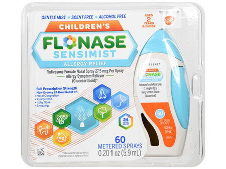 Flonase Children's 24 Hour Allergy Relief Fluticasone Furoate (Glucocorticoid) 27.5 mcg Sensimist