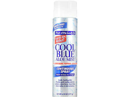 Fruit of the Earth Cool Blue Aloe Mist 1% Lidocaine Continuous Spray