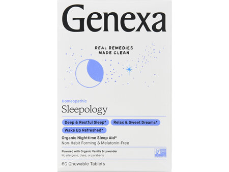 Genexa Sleepology Chewable Tablets Organic Vanilla And Lavender
