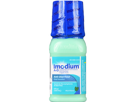 Imodium A-D Loperamide HCl 1 mg Anti-Diarrheal Oral Solution Mint