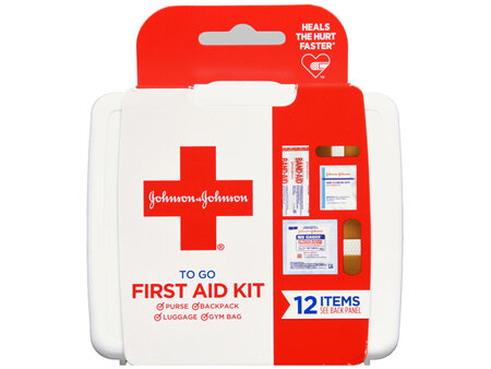 Johnson & Johnson Red Cross First Aid To Go Kit