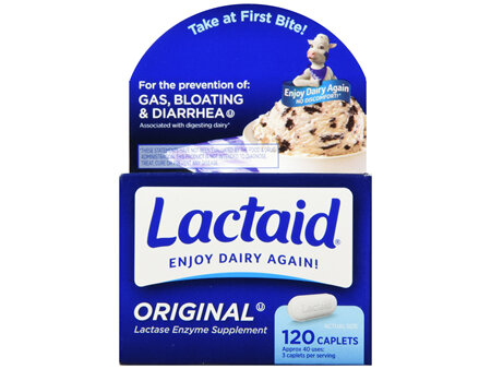 Lactaid Original Lactase Enzyme Supplement Caplets