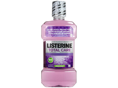 Listerine Total Care Anticavity Fluoride Mouthwash Fresh Mint