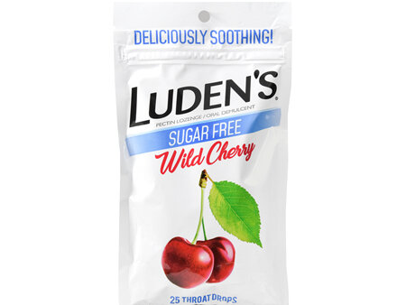 Luden's Throat Drops Sugar Free Wild Cherry