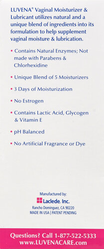Luvena Vaginal Moisturizer & Lubricant Pre-Filled Applicators - Buena Vista Drug Luvena Vaginal Moisturizer & Lubricant Pre-Filled Applicators - Buena Vista Drug