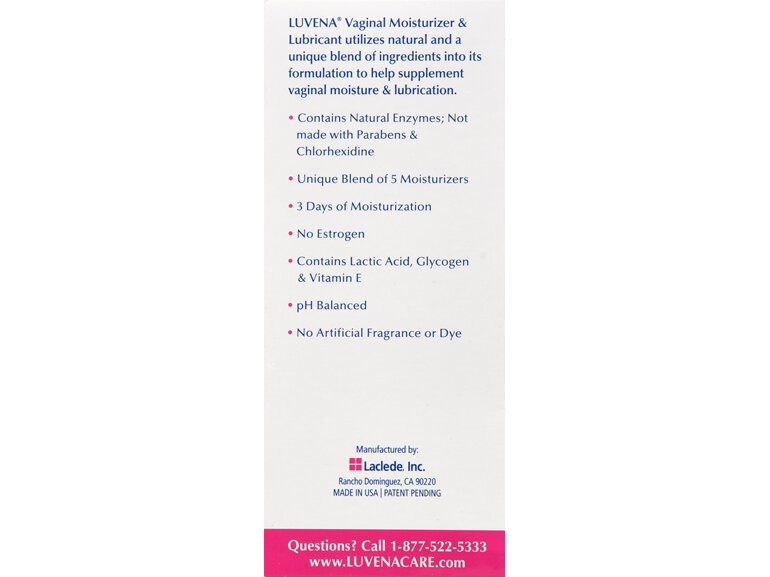Luvena Vaginal Moisturizer & Lubricant Pre-Filled Applicators - Buena Vista Drug Luvena Vaginal Moisturizer & Lubricant Pre-Filled Applicators - Buena Vista Drug
