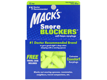 Mack's Snore Blockers Soft Foam Earplugs