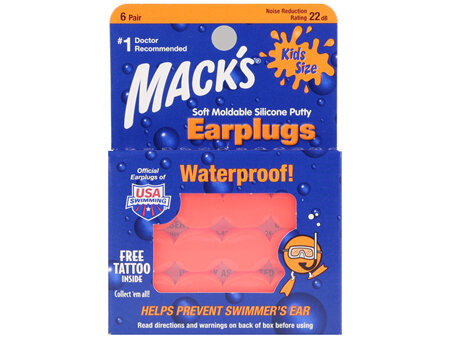 Mack's Soft Moldable Silicone Putty Earplugs Kids Size