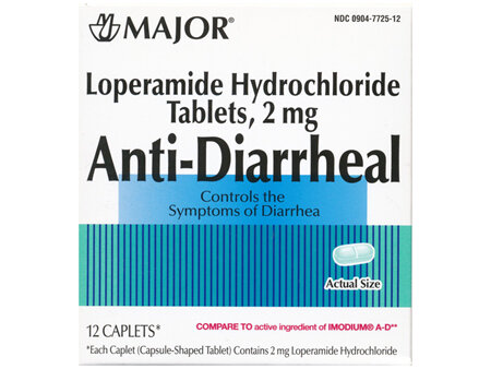 MAJOR 2mg Loperamide Hydrochloride Anti-Diarrheal Caplets