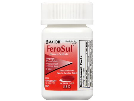 MAJOR FeroSul Iron Tablets Red