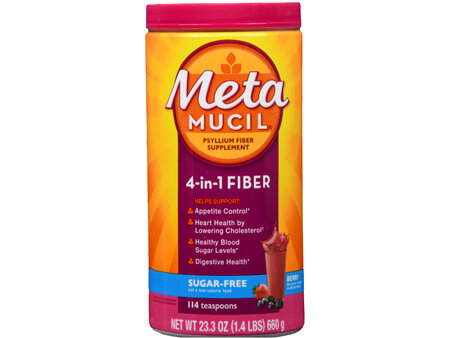 Metamucil 4-In-1 Fiber Powder Sugar-Free Berry
