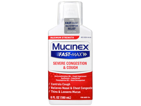 Mucinex Fast-Max Severe Congestion & Cough Liquid Maximum Strength