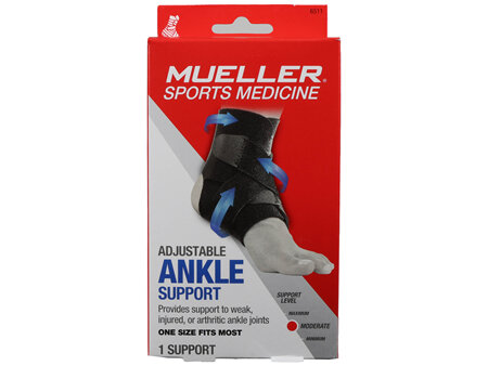 Mueller Sports Medicine Adjustable Ankle Support Moderate One Size