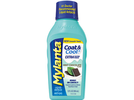 Mylanta Antacid + Anti-Gas Liquid Mint Chocolate