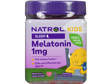 Natrol Kids Melatonin 1 mg Sleep Gummies Raspberry