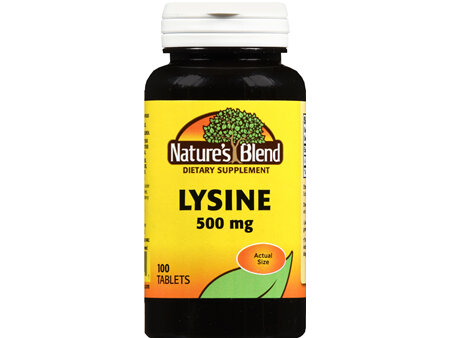 Nature's Blend Lysine 500 mg Tablets