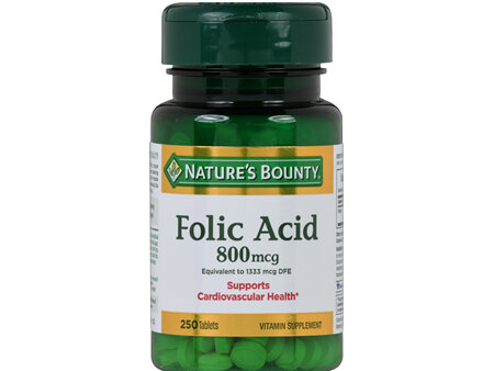 Nature's Bounty Folic Acid 800 mcg Tablets