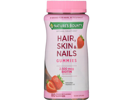 Nature's Bounty Hair, Skin & Nails Gummies Strawberry