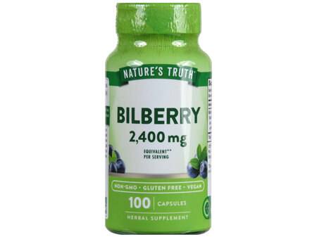 Nature's Truth Bilberry 2,400 mg Vegetarian Capsules