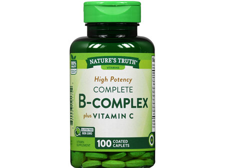 Nature's Truth Complete B-Complex Plus Vitamin C Coated Caplets