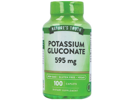 Nature's Truth Potassium Gluconate 595 mg Caplets