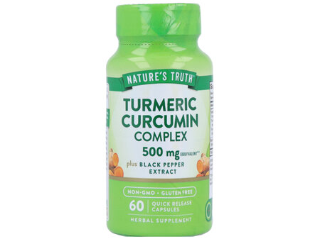 Nature's Truth Turmeric Curcumin Complex 500 mg Plus Black Pepper Extract Quick Release Capsules
