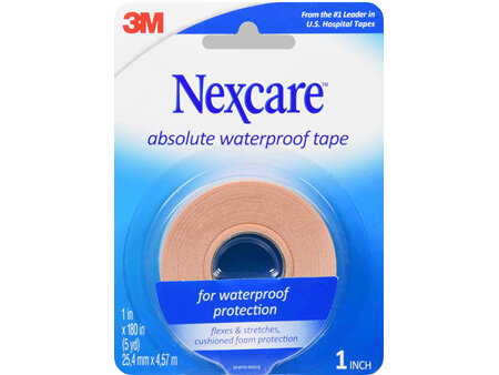 Nexcare Absolute Tape Waterproof 1 In x 5 Yd