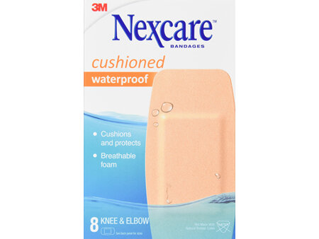Nexcare Cushioned Bandages Waterproof Knee & Elbow 2 x 4 In