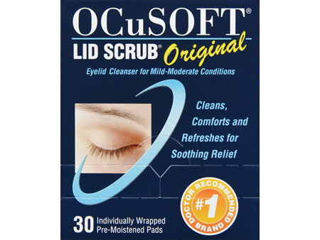 OCuSOFT Lid Scrub Eyelid Cleanser Pre-Moistened Pads Original