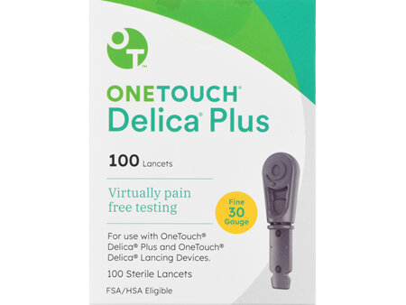 OneTouch Delica Plus Lancets Fine 30 Gauge