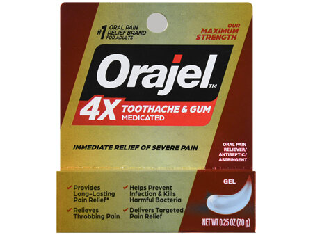 Orajel 4X Medicated Toothache & Gum Gel Maximum Strength