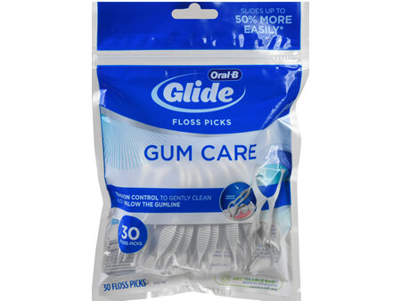 Oral-B Glide Gum Care Floss Picks Unflavored