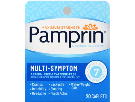 Pamprin Multi-Symptom Menstrual Pain Relief Caplets