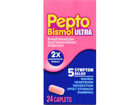 Pepto-Bismol Ultra Bismuth Subsalicylate Caplets