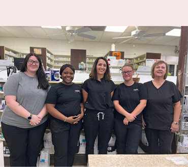 Pharmacy staff at E.W. Thomson Drug Co