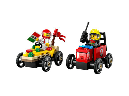 Pizza Vs. Fire Truck Race Car Pack