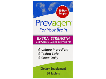 Prevagen Dietary Supplement Chewables Tablets Extra Strength Mixed Berry
