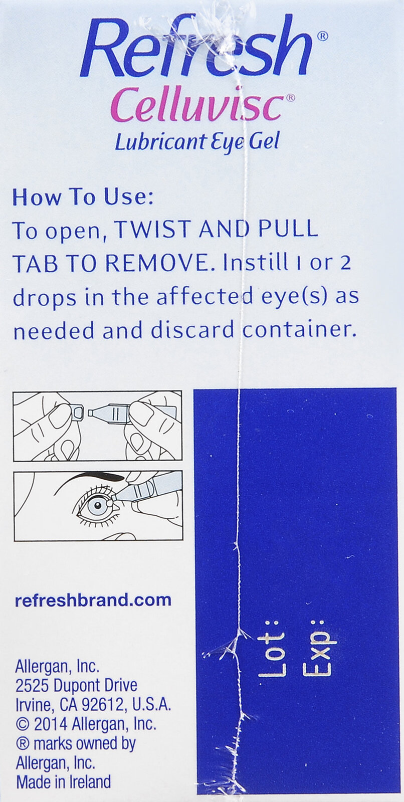 Refresh Celluvisc Lubricant Eye Gel Single-Use Containers - Buena Vista Drug Refresh Celluvisc Lubricant Eye Gel Single-Use Containers - Buena Vista Drug