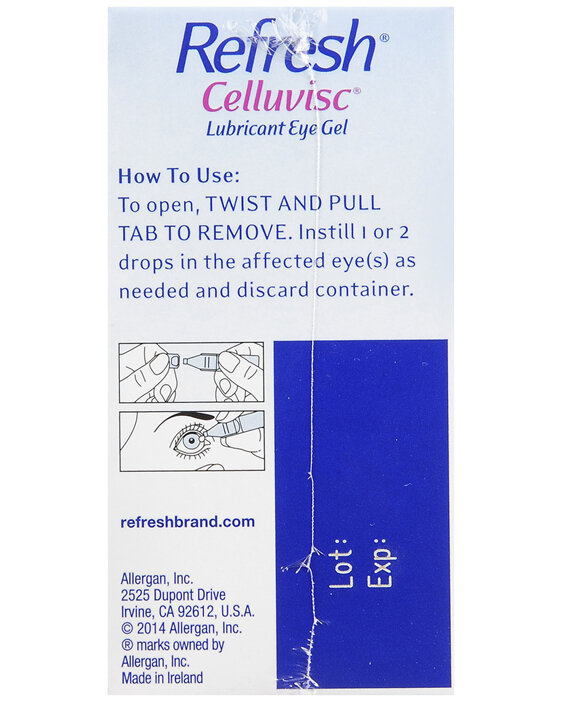 Refresh Celluvisc Lubricant Eye Gel Single-Use Containers - Buena Vista Drug Refresh Celluvisc Lubricant Eye Gel Single-Use Containers - Buena Vista Drug