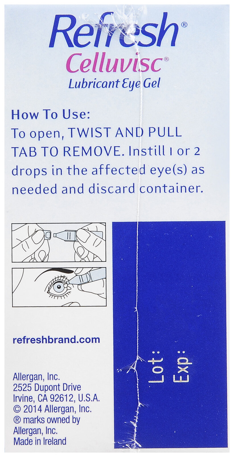 Refresh Celluvisc Lubricant Eye Gel Single-Use Containers - Buena Vista Drug Refresh Celluvisc Lubricant Eye Gel Single-Use Containers - Buena Vista Drug