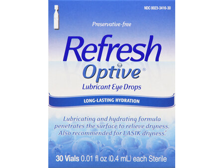 Refresh Optive Lubricant Eye Drops Vials