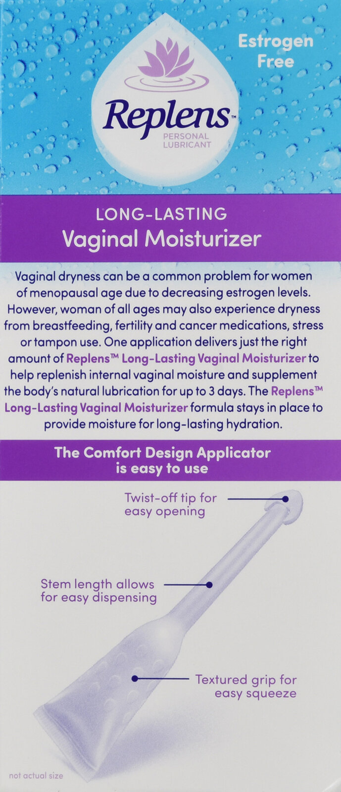 Replens Long-Lasting Vaginal Moisturizer - Buena Vista Drug Replens Long-Lasting Vaginal Moisturizer - Buena Vista Drug