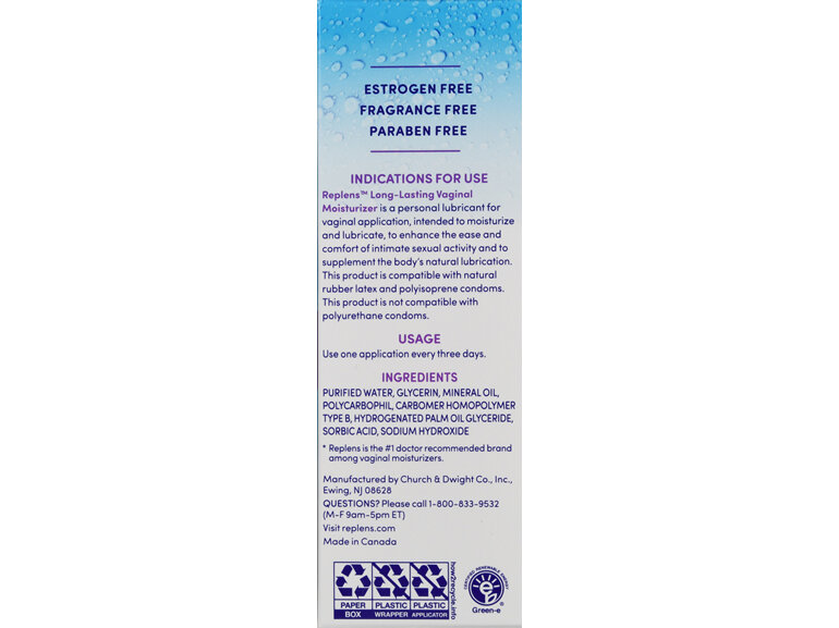 Replens Long-Lasting Vaginal Moisturizer - Buena Vista Drug Replens Long-Lasting Vaginal Moisturizer - Buena Vista Drug