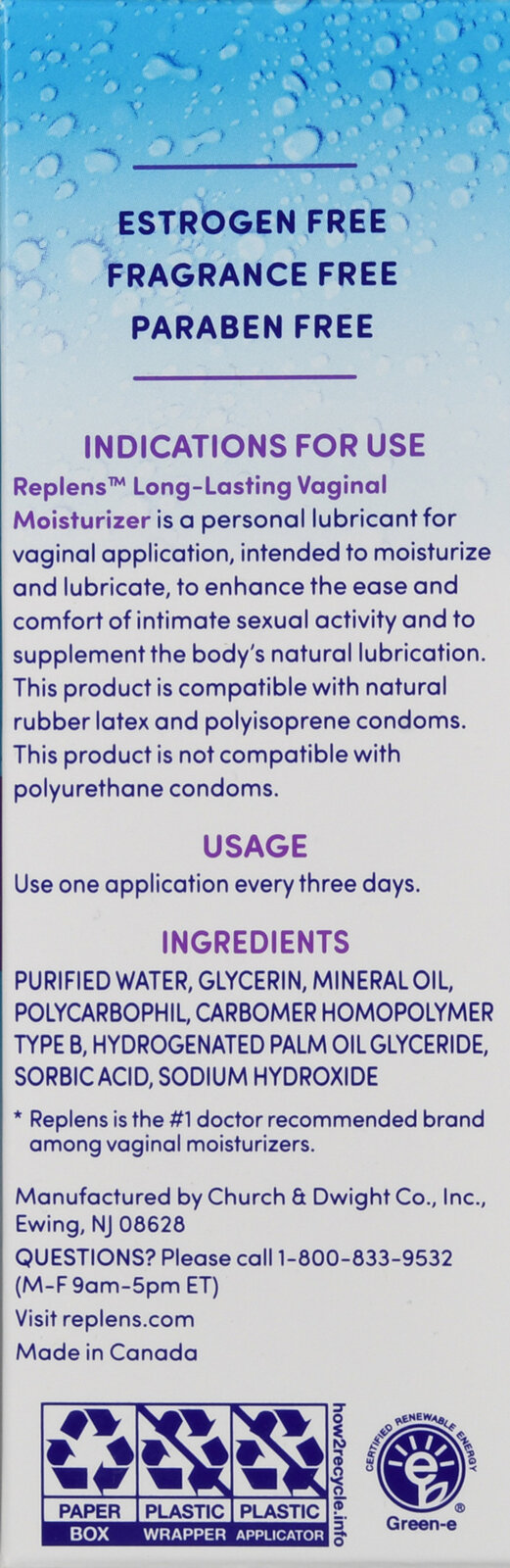 Replens Long-Lasting Vaginal Moisturizer - Rocky Ridge Drug Co. Replens Long-Lasting Vaginal Moisturizer - Rocky Ridge Drug Co.