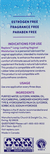 Replens Long-Lasting Vaginal Moisturizer - Rocky Ridge Drug Co. Replens Long-Lasting Vaginal Moisturizer - Rocky Ridge Drug Co.