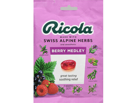 Ricola Oral Anesthetic Drops Berry Medley